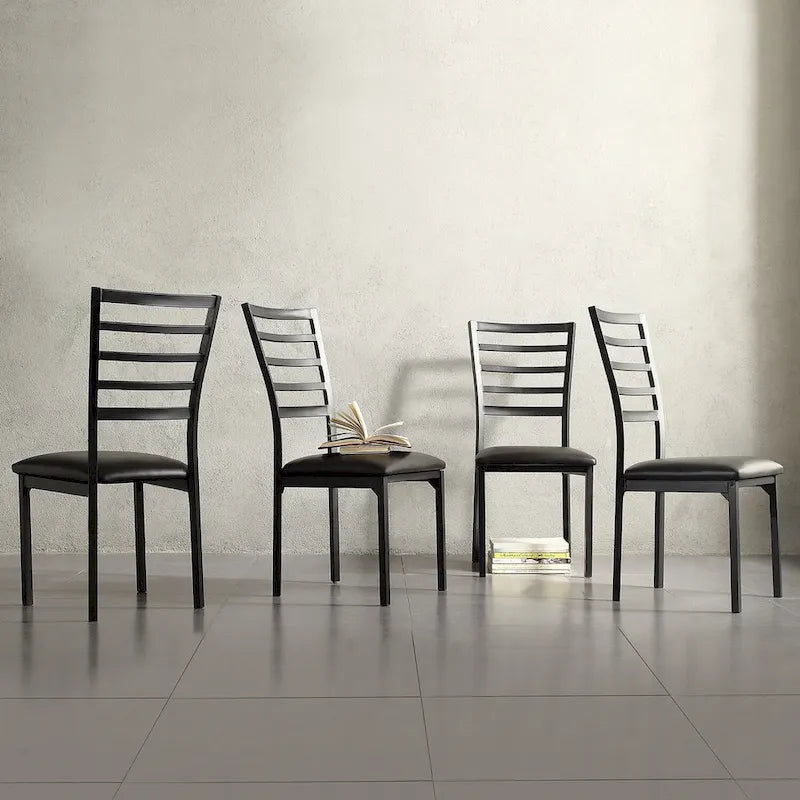 Chaises de salle à manger profilées en métal Darcy II Espresso (lot de 4)