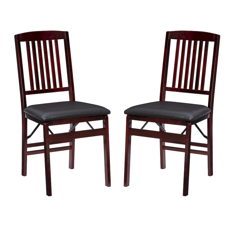 Chaise pliante Lowell Espresso (lot de 2)