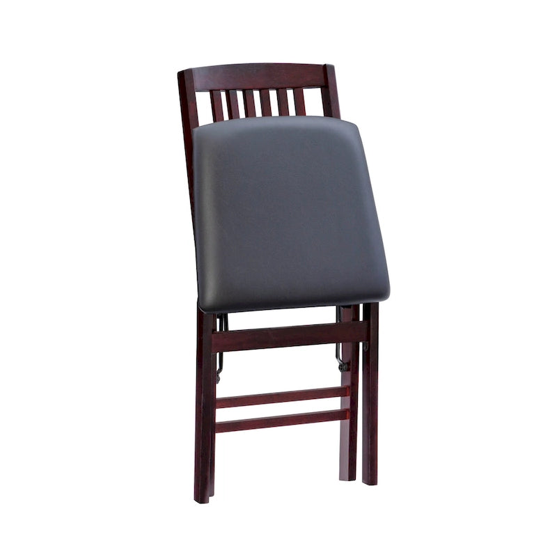 Chaise pliante Lowell Espresso (lot de 2)