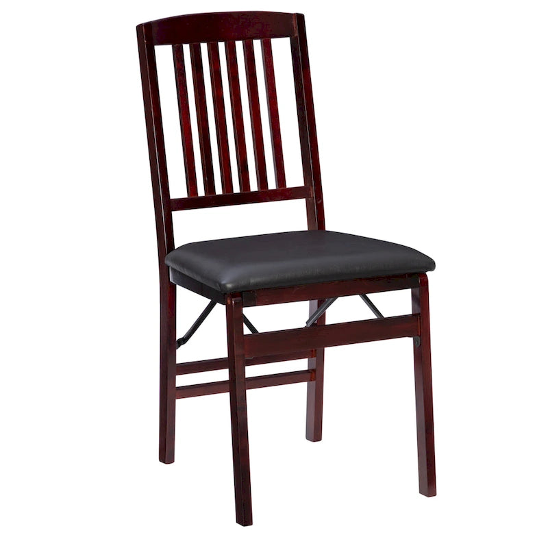 Chaise pliante Lowell Espresso (lot de 2)