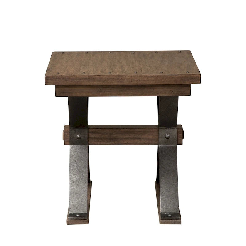 Ensemble de 3 tables basses Sonoma Road en bois vieilli et métal