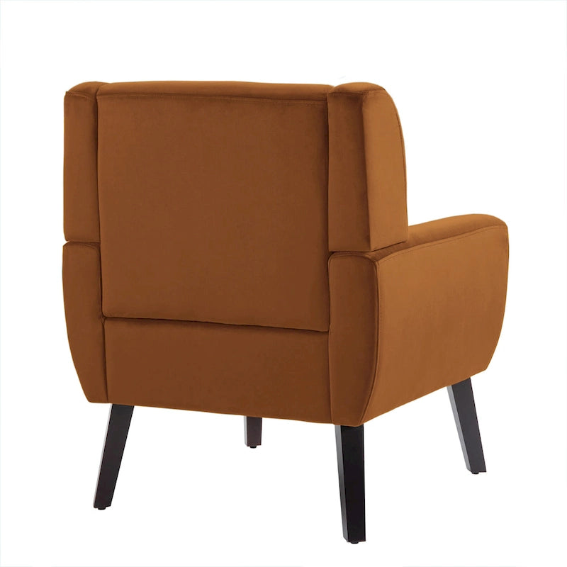 Fauteuil d'appoint moderne en velours, lot de 2