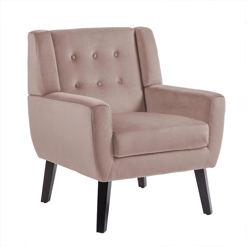 Fauteuil d'appoint moderne en velours, lot de 2