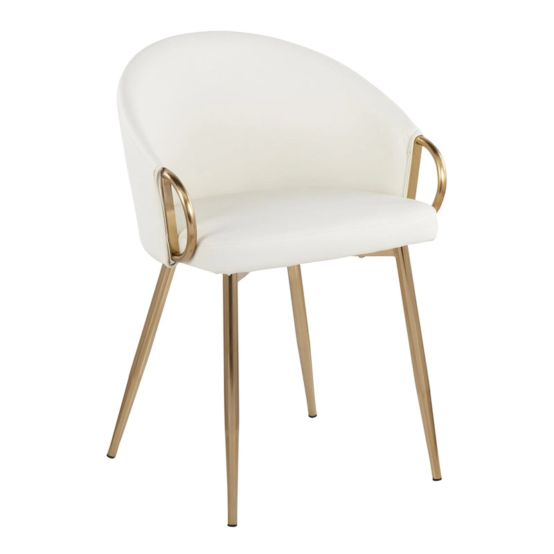 Silver Orchid Battista Chaise Rembourrée Glam Dorée - N/A