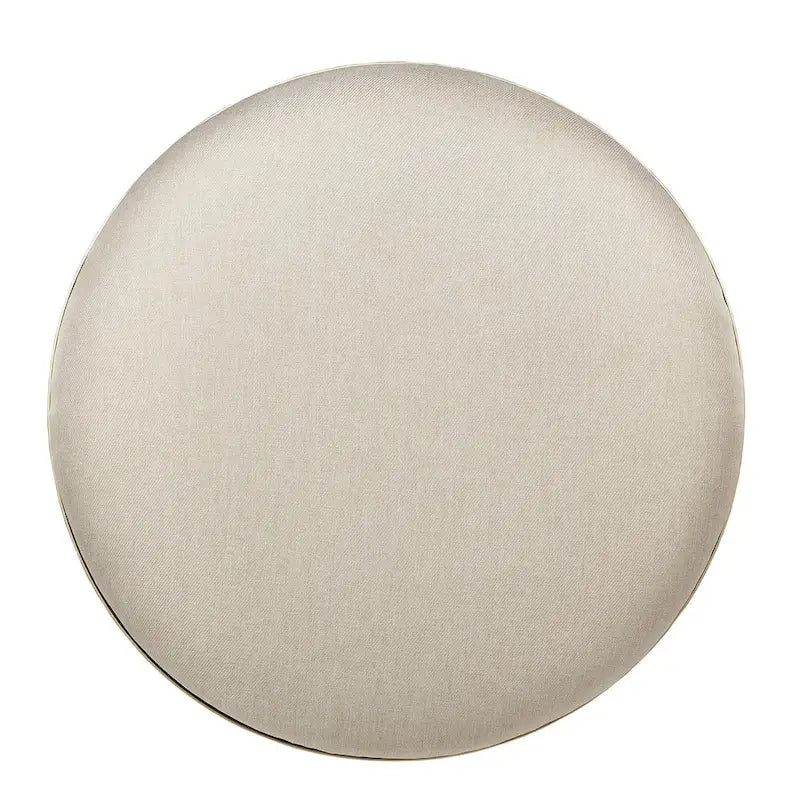 Pouf rond rembourré en tissu