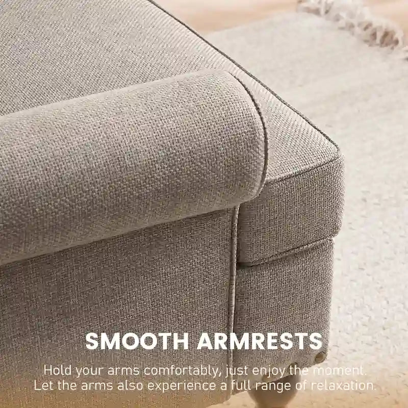 Fauteuils avec Accents Cloutés Modernes, Ensemble de 2