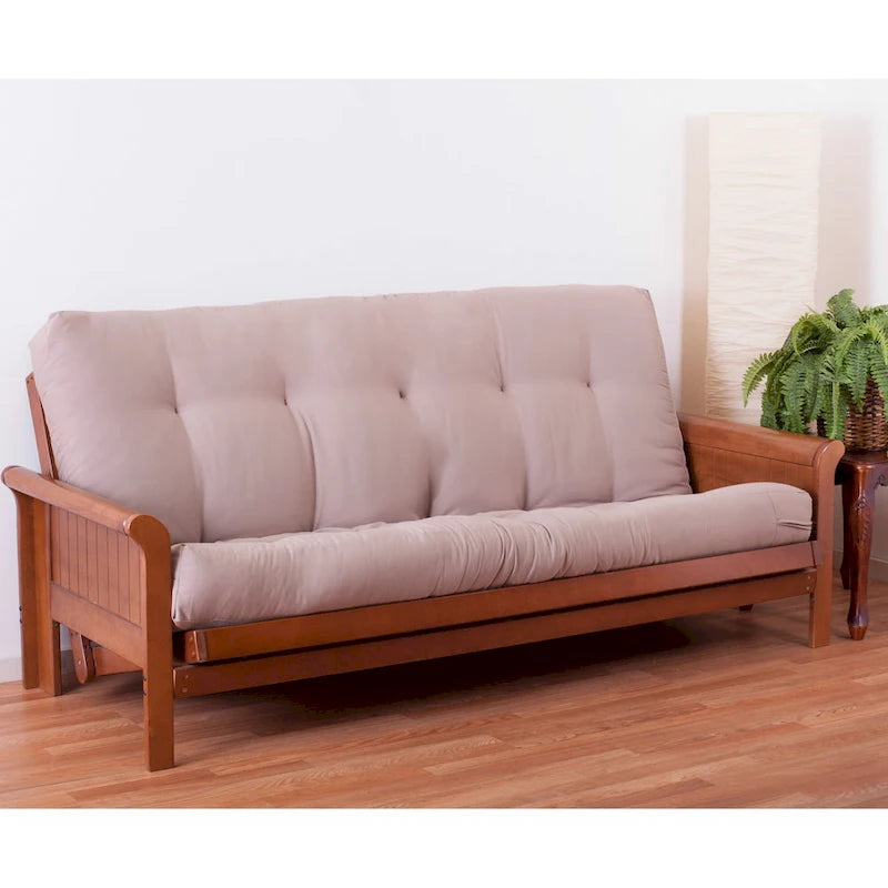 Matelas de futon en sergé de 18 cm d'épaisseur (Simple, Double ou Grand lit)