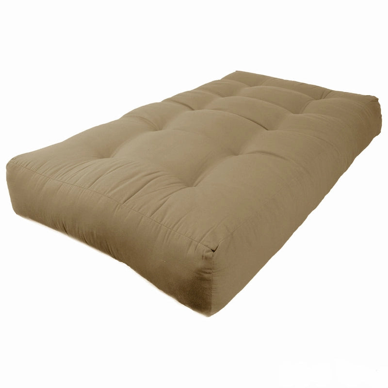 Matelas de futon en sergé de 18 cm d'épaisseur (Simple, Double ou Grand lit)