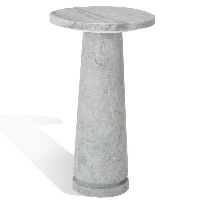 Table d'appoint ronde Jose en marbre - 10 la. x 10 prof. x 18 h po