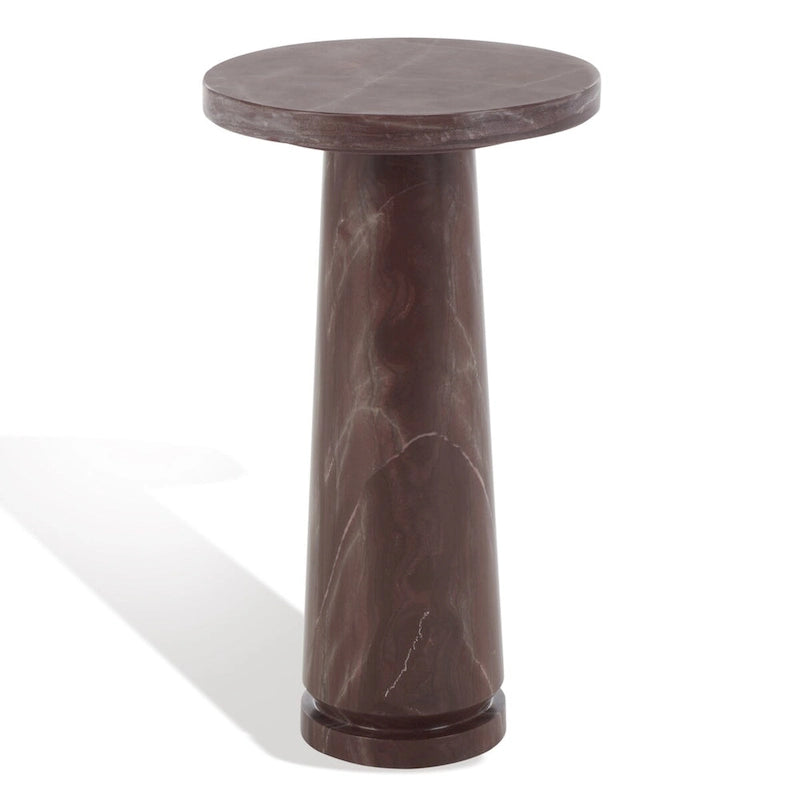 Table d'appoint ronde Jose en marbre - 10 la. x 10 prof. x 18 h po