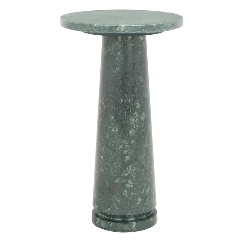 Table d'appoint ronde Jose en marbre - 10 la. x 10 prof. x 18 h po