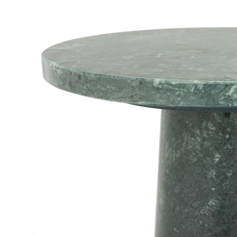 Table d'appoint ronde Jose en marbre - 10 la. x 10 prof. x 18 h po