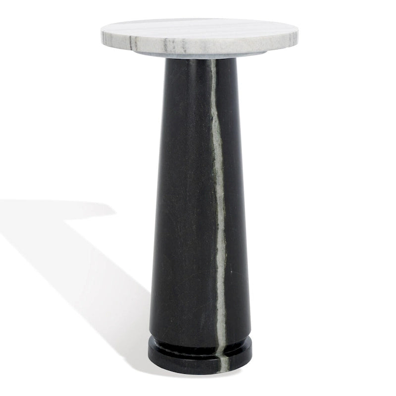 Table d'appoint ronde Jose en marbre - 10 la. x 10 prof. x 18 h po