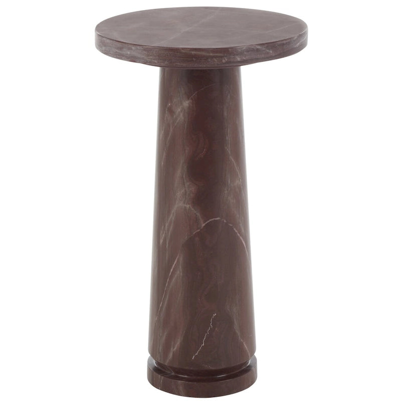 Table d'appoint ronde Jose en marbre - 10 la. x 10 prof. x 18 h po