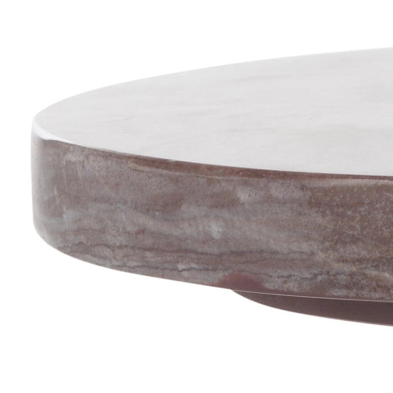 Table d'appoint ronde Jose en marbre - 10 la. x 10 prof. x 18 h po