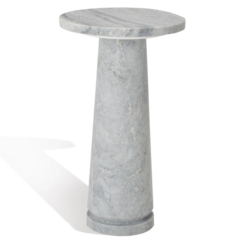 Table d'appoint ronde Jose en marbre - 10 la. x 10 prof. x 18 h po