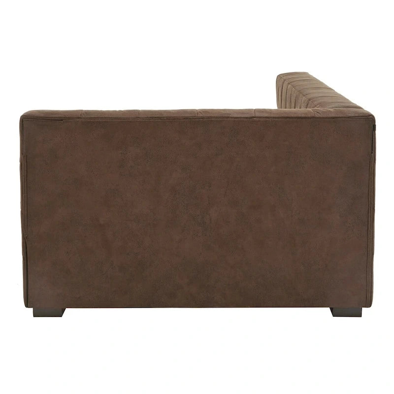 Fauteuil inclinable marron en microfibre pour lit double