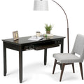 Bureau de style transitionnel en bois massif Halifax, 54 pouces de large