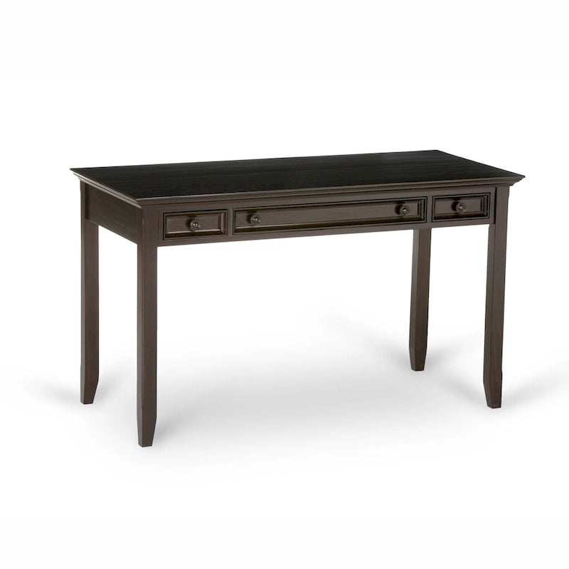 Bureau de style transitionnel en bois massif Halifax, 54 pouces de large