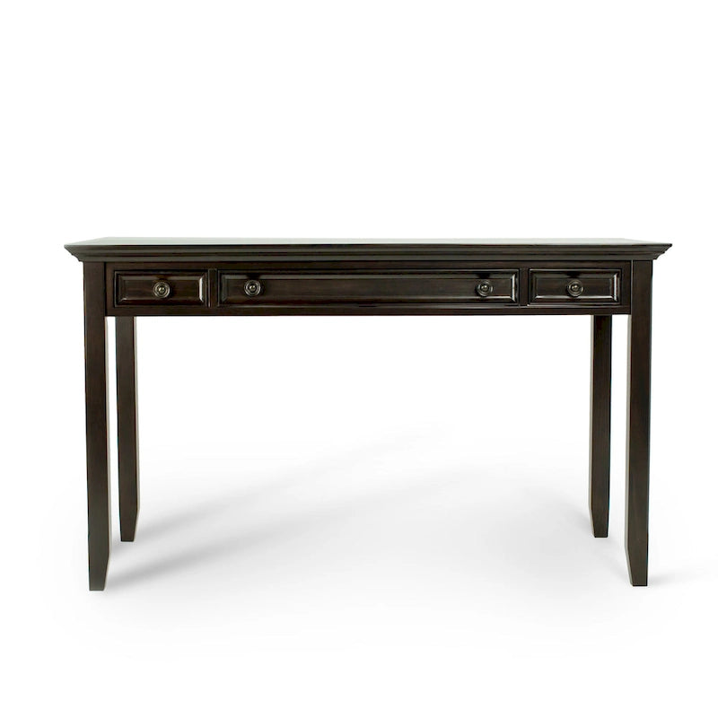 Bureau de style transitionnel en bois massif Halifax, 54 pouces de large