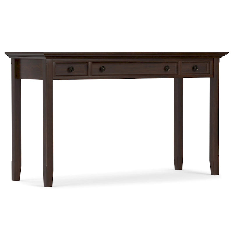 Bureau de style transitionnel en bois massif Halifax, 54 pouces de large