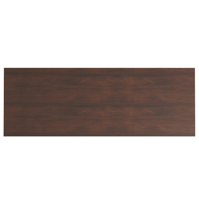 Bureau de style transitionnel en bois massif Halifax, 54 pouces de large
