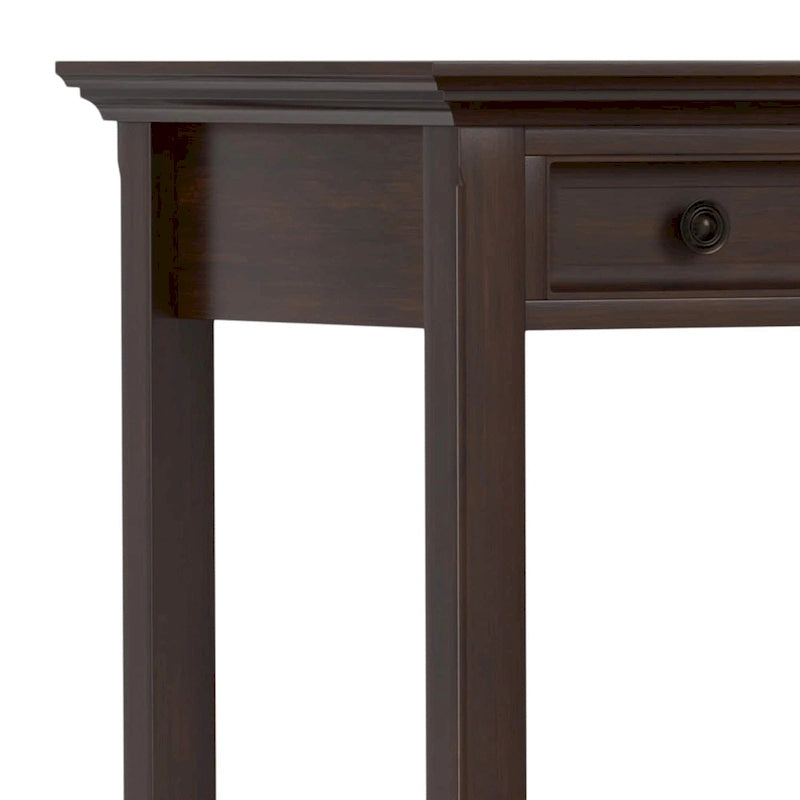 Bureau de style transitionnel en bois massif Halifax, 54 pouces de large