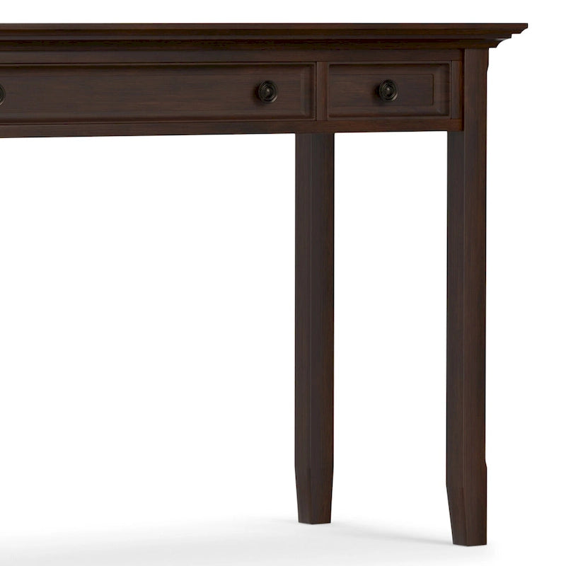 Bureau de style transitionnel en bois massif Halifax, 54 pouces de large