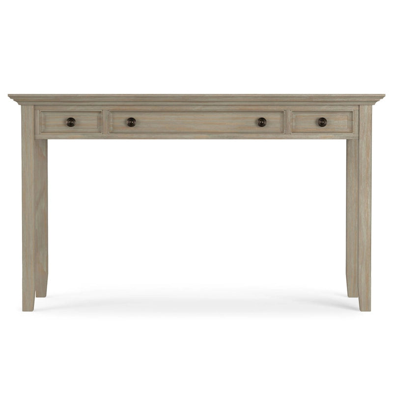 Bureau de style transitionnel en bois massif Halifax, 54 pouces de large