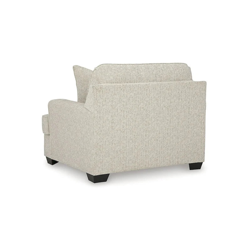 Fauteuil surdimensionné beige - 51 L x 40 P x 39 H