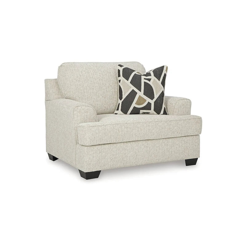 Fauteuil surdimensionné beige - 51 L x 40 P x 39 H